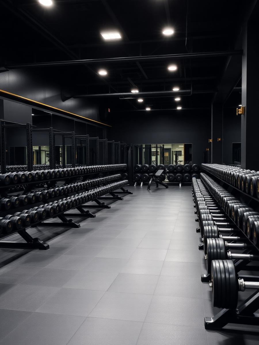 Khu tạ tự do MEGYM với dàn tạ tay đầy đủ